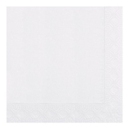 HOFFMASTER 8.5" x 8.5" Regal Embossed White Dinner Napkins 2000 PK 180705